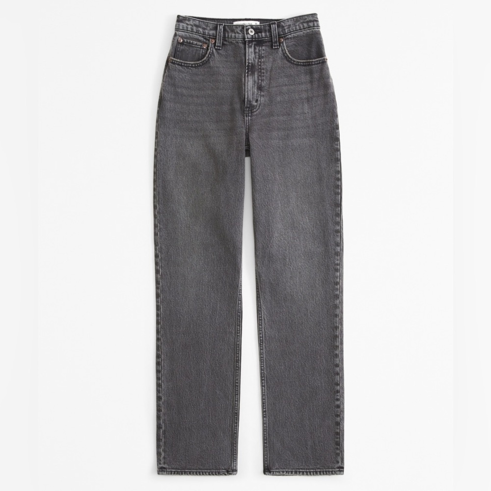 Abercrombie & Fitch Women's High Rise Jeans - Gray